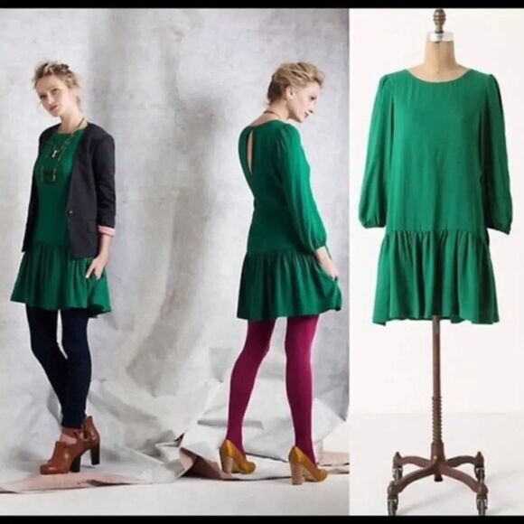 Anthropologie Dresses & Skirts - ✨ Anthropologie Meadow Rue Green Dress ✨